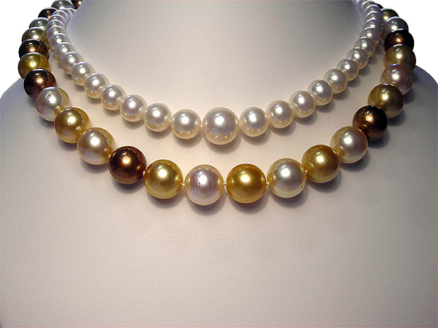 Colored precious gemstone necklace